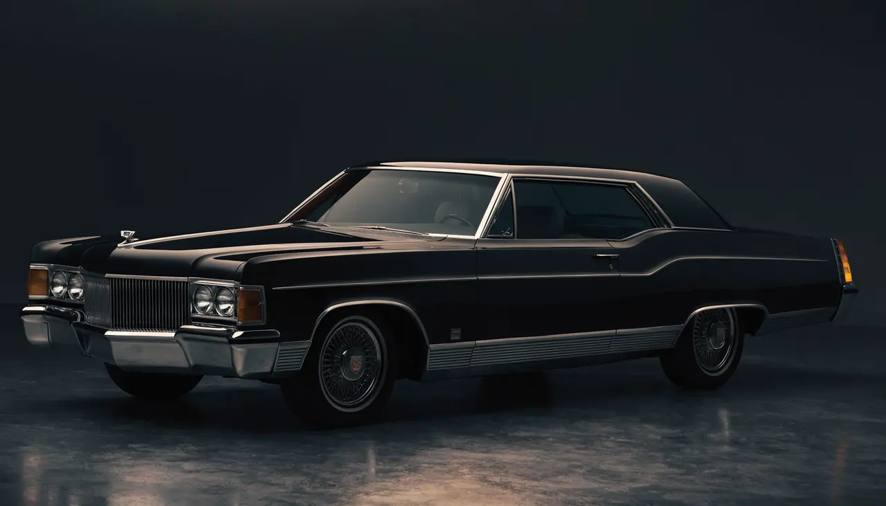 1970s Cadillac Fleetwood formal sedan